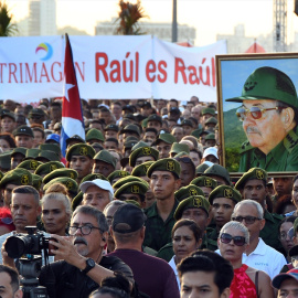 Manifestación contra el imperialismo el pasado 22 de mayo en La Habana.