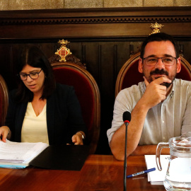 L'alcalde de Girona, Lluc Salellas, i la vicealcaldessa, Gemma Geis