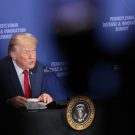 El presidente de Estados Unidos, Donald Trump, interviene en la Cumbre de Defensa e Innovación de Pensilvania el 15 de julio de 2026.