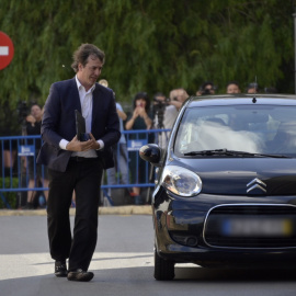 El hermano del Presidente del Gobierno, David Sánchez, a su llegada a la quinta jornada de un juicio en la Audiencia Provincial de Badajoz.