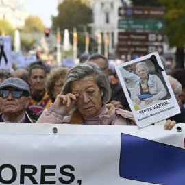 foto mayores en manifestación
