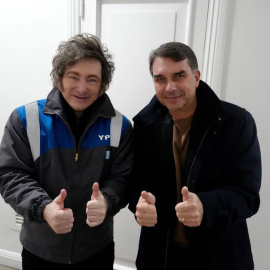 Jair Bolsonaro y Javier Milei juntos en una imagen de archivo.