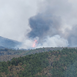El incendio de La Mierla, este sábado 18 de julio.