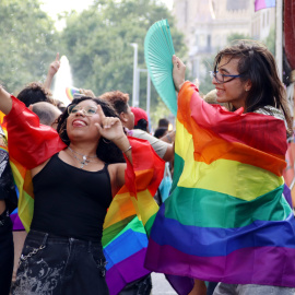 Participants a la marxa del Pride 2026 a Barcelona  (18 de juliol del 2026)