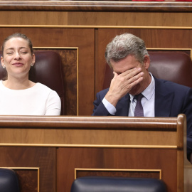 Ester Muñoz y Alberto Núñez Feijóo