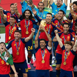 Un cántabro, protagonista en el vídeo de la famosa cadena estadounidense ESPN sobre la afición española en la final del Mundial
