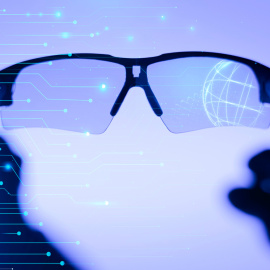 Gafas con tecnología incorporada.
