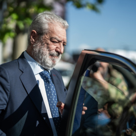 El jefe de Gabinete de Ayuso, Miguel Ángel Rodríguez, a su salida a los Juzgados de Plaza Castilla, en una imagen de archivo.