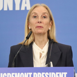 La fins ara diputada de Junts al Parlament Anna Navarro, en un acte de la campanya electoral del 2024. 03/05/2024