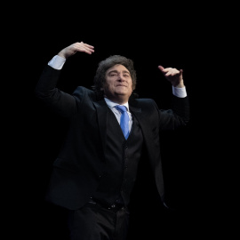 El presidente de Argentina, Javier Milei, durante un acto, en una imagen de archivo.