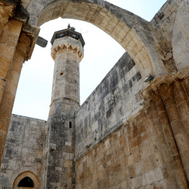 El yacimiento arqueológico de Sebastia, en el territorio palestino de Cisjordania.