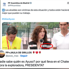 Reacciones al chaleco de Ayuso con el texto: "Presidenta".
