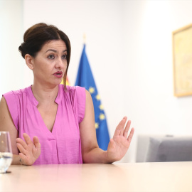 La ministra de Juventud e Infancia, Sira Rego, durante una entrevista, en una imagen de archivo.