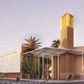 Infografía del aspecto que tendrá el centro cultural islámico.