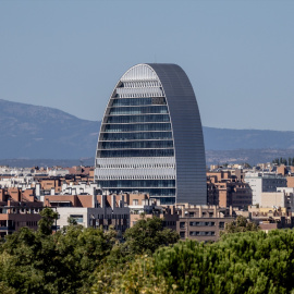 Fotografía de archivo de la sede del BBVA en Madrid