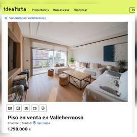 Imagen de la vivienda de González Amador a través de Idealista.