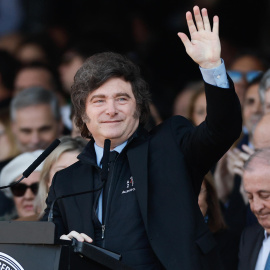 El presidente de Argentina, Javier Milei, durante la Exposición Rural de Palermo, en una imagen de archivo.