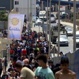 Una calle de Ceuta, este viernes.