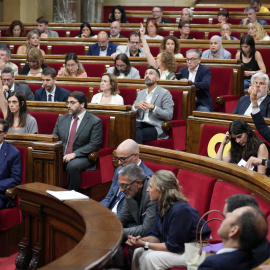 El president de la Generalitat de Catalunya, Salvador Illa, durant una sessió plenària, al Parlament de Catalunya (22 de juliol de 2026)