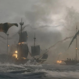 Imagen de una batalla naval en 'La Casa del Dragón', la precuela de 'Juego de Tronos'.