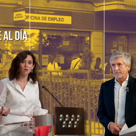Fotomontaje de Isabel Díaz Ayuso y Fernando Grande-Marlaska.