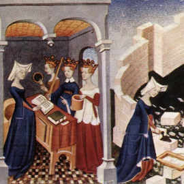 Ilustración de La Ciudad de las Damas de Christine de Pizan.