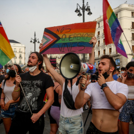 Concentraciones en Madrid en respuesta al asesinato de Samuel Luiz.