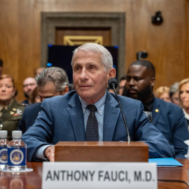 El exdirector del Instituto Nacional de Alergias y Enfermedades Infecciosas (NIAID), Anthony Fauci, en su comparecencia ante la Comisión del Senado de Seguridad Nacional y Asuntos Gubernamentales.