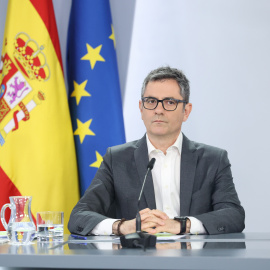 El ministro de Presidencia, Justicia y Relaciones con las Cortes, Félix Bolaños, durante una rueda de prensa tras el Consejo de Ministros.