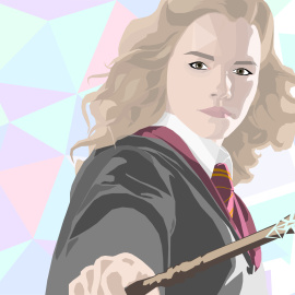 Ilustración de Hermione Granger.