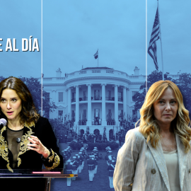 Fotomontaje de Isabel Díaz Ayuso y Georgia Meloni.