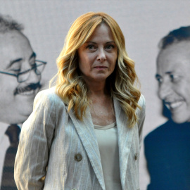 Imagen de archivo de Giorgia Meloni en Palermo.