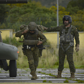 Militares de la Comandancia General de Ceuta durante un entrenamiento, en una imagen de archivo.