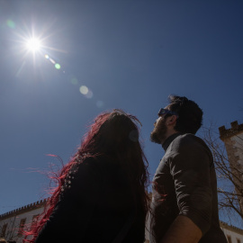 Eclipse parcial de Sol en Mallorca, a 29 de marzo de 2025.