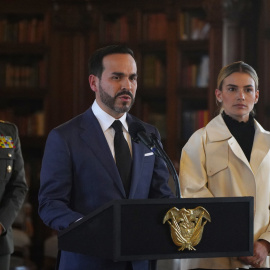 El presidente colombiano, Abelardo de la Espriella, junto a la primera dama, Ana Lucía Pineda, a 12 de agosto de 2026.