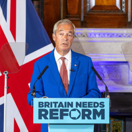 El líder ultraderechista británico Nigel Farage