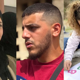 Halima, Abdellah y María, tres vecinos de Ceuta que se han volcado con los migrantes.
