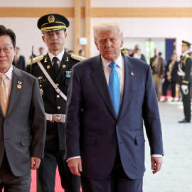 El presidente de Estados Unidos, Donald Trump, y su homólogo de Corea del Sur, Lee Jae Myung, a 29 de octubre de 2025.