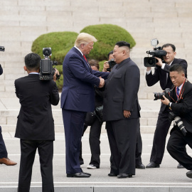 Donald Trump y Kim Jong-un, en una imagen de archivo.