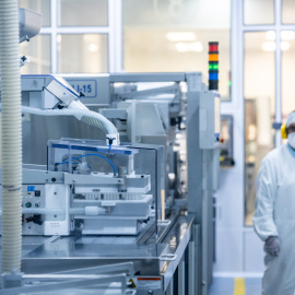 La planta de la farmacéutica alemana Merck en Ciudad de México.