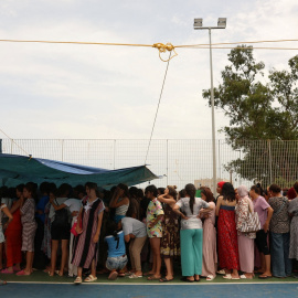 Niñas migrantes en Ceuta el 19 de agosto de 2026.