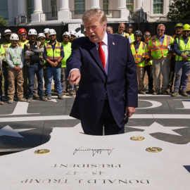 El presidente de Estados Unidos, Donald Trump, durante un acto en la Casa Blanca, en Washington D. C.