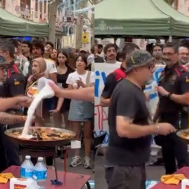 El vídeo del momento ocurrido en Igualada, este sábado.