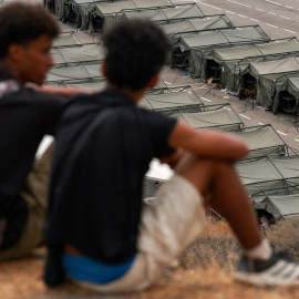 Menores migrantes en Ceuta el 21 de agosto de 2026.