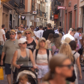 El centro de Palma lleno de turistas