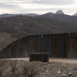 Muro en la frontera entre Estados Unidos y México, a 16 de febrero de 2021.