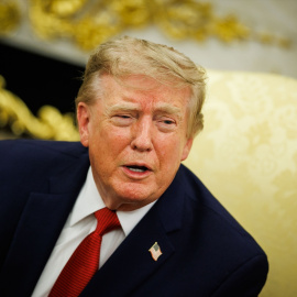 Donald Trump durante una reunión con los periodistas en la Casa Blanca, en una imagen de archivo.