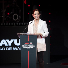 Isabel Diaz Ayuso en la presentación del circuito de Madring F1 en IFEMA