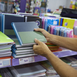 Cuadernos en la papelería Folder Hermosilla en Madrid.