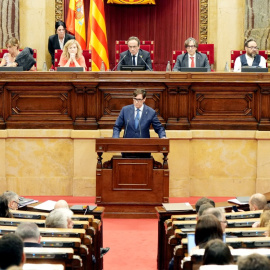 El president del Govern, Salvador Illa, compareix al Parlament el passat 22 de juliol. 22/07/2026